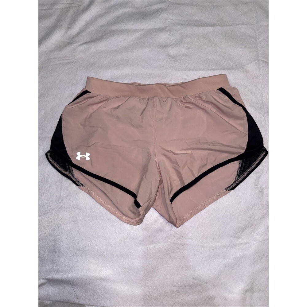 Under Armour Light Pink HeatGear Loose Women's Lined Running Shorts Size Small